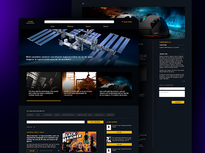 Blog for Dark Ecommerce blog dark dark site dark ui desktop html news posts ui ui design web design webdesign website