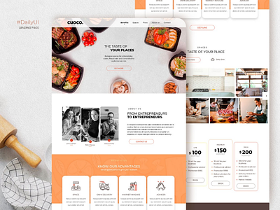 Daily UI • Landing Page argentina chefs cook cookworking dailychallenge dailyui onepage tucuman ui ui design user interface design web design