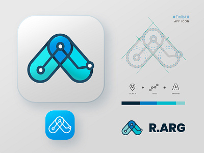 R.ARG - Icon App app argentina branding dailyui icon iconapp logo logodesign ui ui design