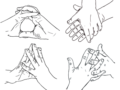 A safe pair of hands hands illustration