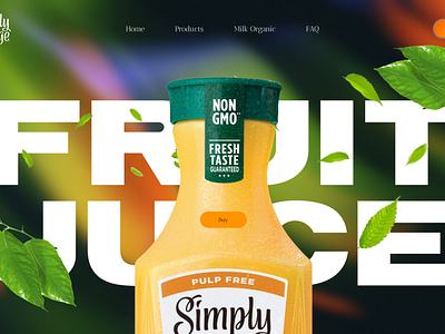 "FRUIT JUICE" Landing Page