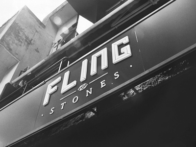 Flingstones - Shop Signage barenbear branding design flingstones graphic logo muhd kamarul izam wmb