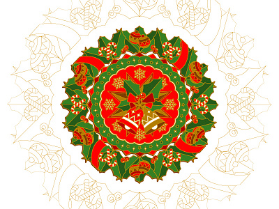 Coin Design - Christmas design illustration muhd kamarul izam