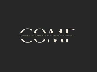COMF logo appealing branding eye catchy graphic design logo ui