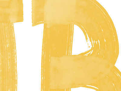 More Past Lettering lettering painted texture yellow