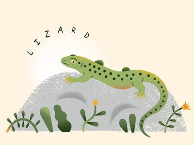 Lizard illustration procreate