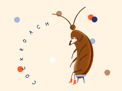 Cockroach illustration procreate