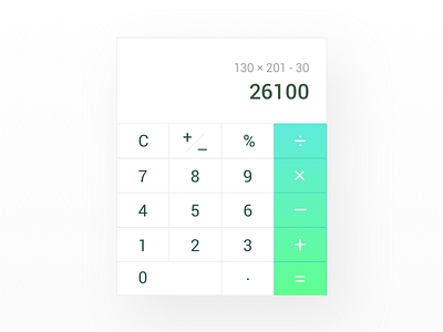 Daily UI 004 - Calculator calculator clean daily ui gradient simple