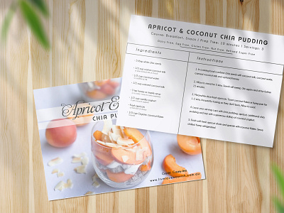 Recipe Card branding design graphic design