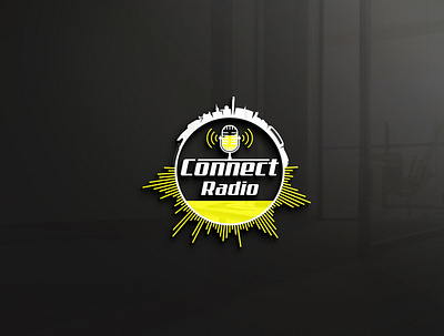 Connect Radio design graphic design logo