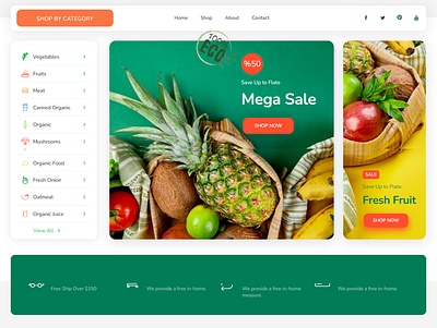 Wordpress grocery ecommerce website design by elementor design ecommerce website elementor elementor pro expert landing page online store web design woocommerce wordpress wordpress expert