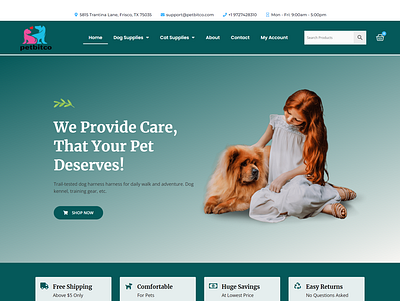 Wordpress pet store website design by elementor & woocommerce ecommerce website elementor elementor pro expert landing page online store pet store web design woocommerce wordpress website