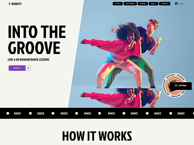 Wordpress website design for dancing group