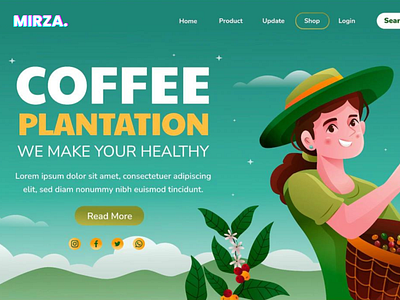 Wordpress website design for coffee beens