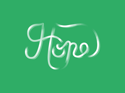Hope - Lettering design graphic design illustration typography