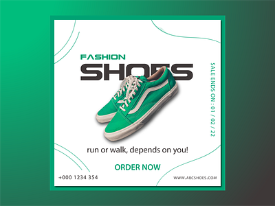 Shoe Brand Post Design advertising design graphic design post design