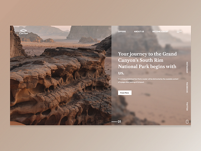 Landing page design concept.