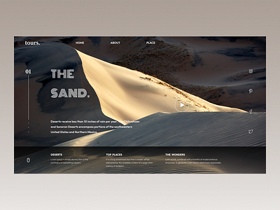 Landing page design concept.