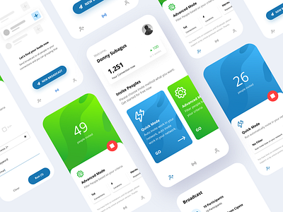 AutoIN | Auto Invite LinkedIn Connections app autoin blue business circledev indonesia clean dashboard flat gradient illustration leads linkedin marketing mobile mobile ui sales ui user interface