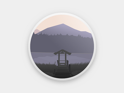 Icon Taman Hidup graphic iconic illustration landscape secrenery