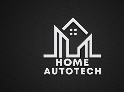 home autotech logo design autotach branding design graphic design home home logo illustration logo vector