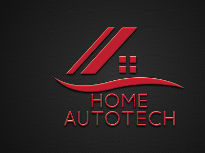 home autotech logo design autotach branding design graphic design illustration logo logo home vector