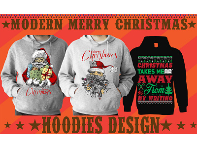 modern Christmas T-shirt design and hoodis design christmas hoodie design christmas t shirt christmas t shirt design graphic design logo motion graphics santa santa claus