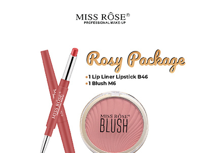 Miss Rose Online Store Photo Product branding cosmetic banner design graphic design