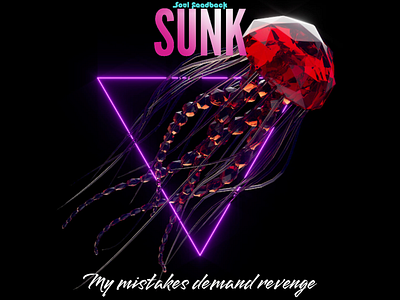 Soul Feedback's SUNK (Album Art) album art album cover album cover art graphic design luismcsoul