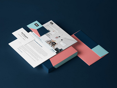 Stationery for Blok blok box branding brochure business card envelope identity visual design