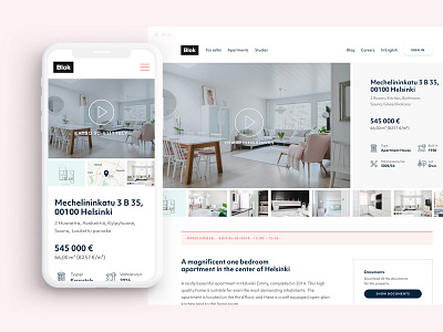 Apartment page for Blok