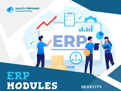 ERP MODULES animation branding graphic design logo
