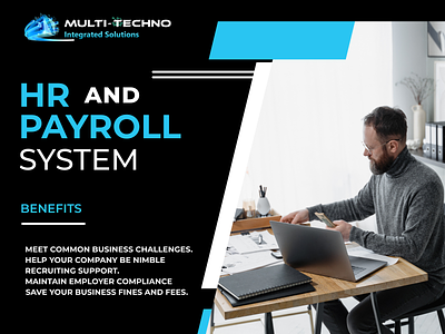 HR and Payroll Management branding graphic design