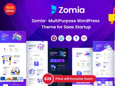 Zomia - Multi-Purpose WordPress Theme for Saas Startup agency app lending business company crypto design digital elementor html illustration it solution logo multipurpose ui wordpress