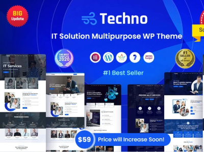 IT Solutions & Business Service WordPress Theme 3d animation branding design elementor graphic design html illustration logo motion graphics multipurpose ui vector wordpress