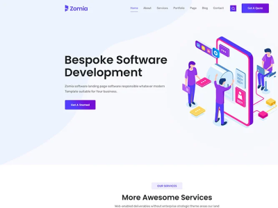 Software HTML5 Template