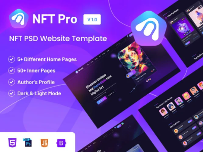 NFT Marketplace PSD Template agency animation best bitcoin blockchain collectible company creative crypto cryptocurrency gamming graphic design logo marketplace multipurpose platform product software token trending