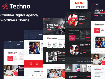 Multipurpose WordPress Theme advisor agency branding business company consulting corporete creative dark digital finance illustration landing minimal multipurpose page software solution techno vector