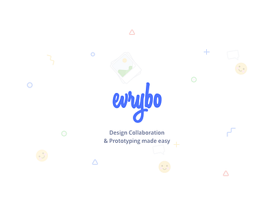 Evrybo Logo and pattern collaboration design illustration logo prototype tool ui ux