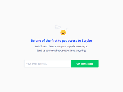 Get early access form