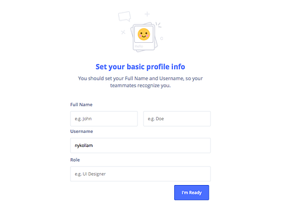 Simple Onboarding form