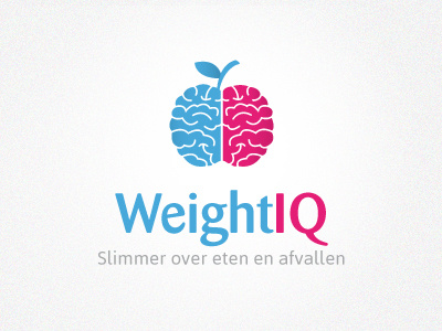 Logo Weightiq apple brains health logo vector