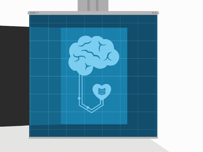 Brain scan through technology! 🤯👻💸 ae after effects animation brain brainscanning digital scanning tablet design