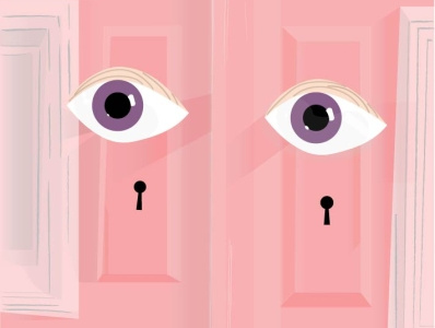 That door design door eye eyes graphic design illustration vector