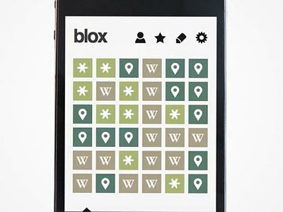 Blox app gps grid iad zhdk interaction design iphone service design