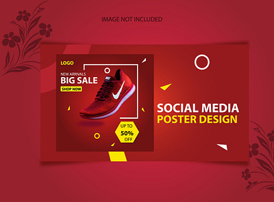 Free Photoshop Social Media Poster Design Template 3d design media new photoshop poster social