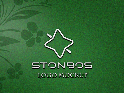 luxury green pepar logo mockup design logo luxury mockup new unique