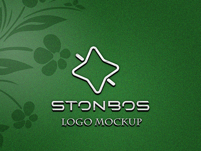 luxury green pepar logo mockup