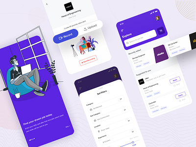 Job Board App Design - Mobile App