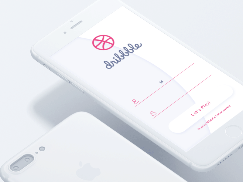 Hello Dribbble animation design dribbble first flat login shot ui